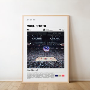 Portland Moda Center Poster - Sports Arena Wall Art Print