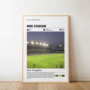 BMO Stadium Print – California Poster, Los Angeles Views, Soccer Art, LA Charm, BMO Beauty, Modern Arena, Sports Venue, Los Angeles Poster