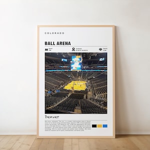 Ball Arena Print – Colorado Poster, Denver Views, Arena Art, Mile High Charm, Ball Beauty, Sports Venue, Urban Scene, Denver Poster, Denver