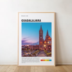Guadalajara Travel Poster, Guadalajara Wall Art, Guadalajara Poster Print, Guadalajara Photo, Guadalajara Decor, Mexico Guadalajara City Art