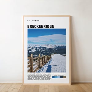 Breckenridge-afdruk, Breckenridge-kunst, Breckenridge-poster, Breckenridge-foto, Breckenridge-posterafdruk, Breckenridge-schilderij, Colorado