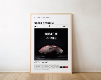 Stadion Wand Kunst: Individuell angefertigte Sport Veranstaltungsort Drucke (Digitaler Download)
