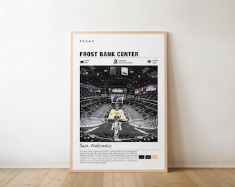 Frost Bank Center Poster: San Antonio Stadium - Sports Venue Art