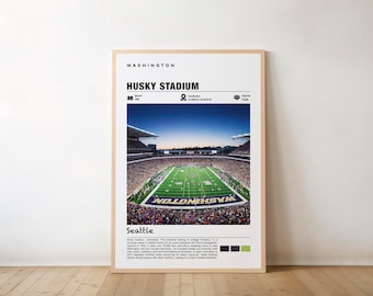 Husky Stadium Poster: Seattle Views, Football Arena - Sports Wall Art