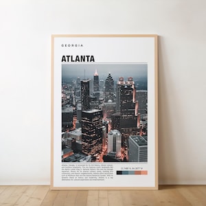 Atlanta Print, Atlanta Art, Atlanta Poster, Atlanta Photo, Atlanta Poster Print, Atlanta Painting, Georgia Travel Poster, Atlanta Wall Art