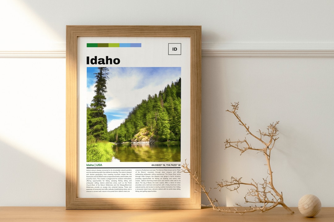 Idaho Print Idaho Wall Art Idaho Poster Idaho Photo Idaho - Etsy