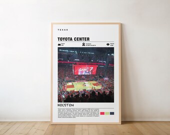 Toyota Center-poster - muurkunst Houston Sports Arena