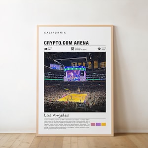 Crypto Arena Art, Arena Sports Print, Crypto Wall Art, Sports Venue Art, Crypto Decor, Arena Sports Art, Hockey Arena Art, Basketball Arena
