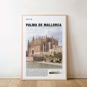 Palma de Mallorca Print, Vintage Poster, Palma de Mallorca Kunst, Palma de Mallorca Poster, Mallorca Foto, Mallorca Poster, Spanien Decor