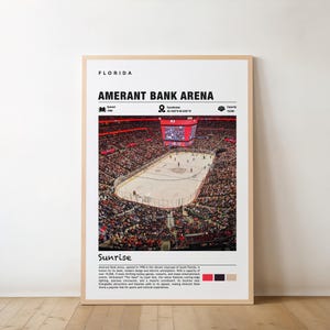 Amerant Bank Arena Print – Florida Poster, Sunrise Views, Arena Art, Urban Charm, Hockey Arena, Sports Venue, City Landmark, Sunrise Poster