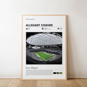 Allegiant Stadion Print - Nevada Poster, Las Vegas Ansichten, Stadion Kunst, Wüstencharme, Allegiant Schönheit, moderner Veranstaltungsort, Sportszene, Vegas Kunst