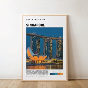 Singapore Print, Vintage Poster, Singapore Art, Singapore Poster, Singapore Photo, Singapore Poster Print, Singapore Travel Art, Travel Gift