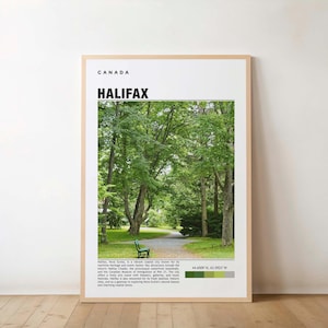 Halifax Print - Travel Poster, Canadian Art, Scenic Harbor, Vibrant City, Historic Landmarks, Maritime Charm, Cultural Heritage, Coastal Art