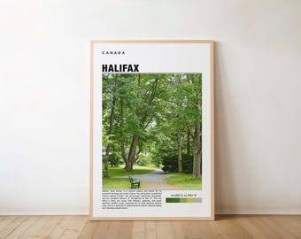 Halifax Digital Print, Travel Poster, Waterfront View (Multiple Sizes)