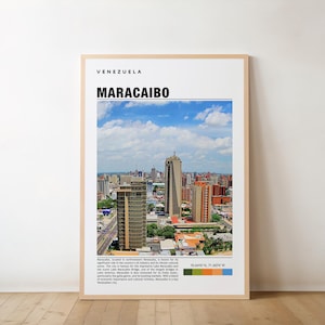 Maracaibo Print – Venezuela Poster, Lake City, Travel Art, Sunset Views, Urban Charm, Cultural Life, Warm Vibes,Historic Streets,Scenic Glow