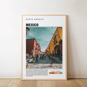 Mexico Print, Vintage Poster, Mexico Art, Mexico Poster, Mexico Photo, Mexico Poster Print, Mexico Wall Art, Estados Unidos, Travel Gift