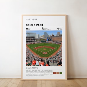 Oriole Park Print, Oriole Park Wandkunst, Oriole Park Poster, Oriole Park Foto, Baseball Poster, Spieltag, Maryland Poster, USA Sport