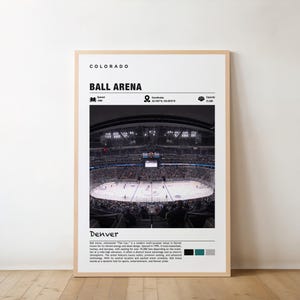 Ball Arena Print – Colorado Poster, Denver Views, Arena Art, Mile High Charm, Ball Beauty, Sports Venue, Urban Scene, Denver Poster