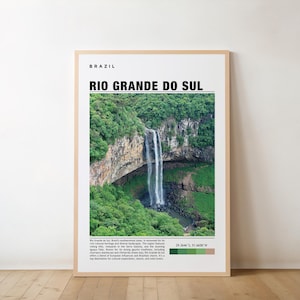 Rio Grande Do Sul Druck, Vintage Poster, Rio Grande Do Sul Druckkunst, Rio Grande Do Sul Druck Poster, Rio Grande Do Sul Druckfoto, Brasilien