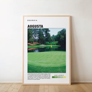 Augusta National Golf Print, Augusta National Golf Poster, Augusta National Golf Wall Art, Augusta National Golf Travel, Georgia poster