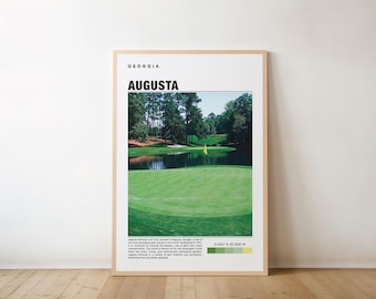 Augusta National Golf Druck, Augusta National Golf Poster, Augusta National Golf Wandkunst, Augusta National Golf Reise, Georgia Poster