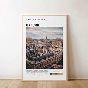 Oxford Print, Travel Poster, Oxford Art, Oxford Poster, Oxford Photo, Oxford Poster Print, Oxford Wall Decor, England Poster, Travel Gift