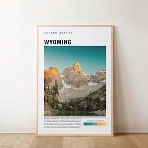 Wyoming Reise Poster, Wyoming Druck, Wyoming Wandkunst, Wyoming Vintage Poster, Wyoming Foto, Wyoming Poster Druck, Wyoming Wand-Dekor, Kunst