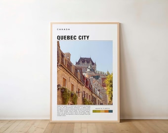 Quebec Print - Travel Poster, Canadian Art, Old Town, Historic Architecture, Scenic Views, Vibrant Culture, French Heritage, Quebec Charm.