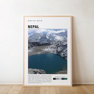 Nepal Print, Vintage Poster, Nepal Wall Art, Nepal Poster, Nepal Digital Download, Nepal Wall Decor, Kathmandu Poster, Kathmandu, Nepal Art