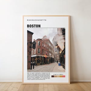 Boston Print, Boston Poster, Boston Wall Art, Boston Travel, Boston Art Print, Boston City Artwork, Boston Photo, Boston Massachusetts Print