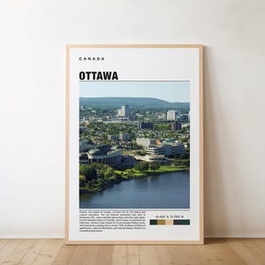 Ottawa Print - Canada Poster, Travel Wall Art, Cityscape Print, Scenic Art, Parliament View, Urban Decor, Historic Landmark, Travel Poster
