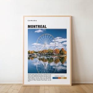 Montreal Print, Montreal Art, Montreal Poster, Montreal Photo, Montreal Poster Print, Montreal Painting, Quebec Travel Poster, Montreal Gift