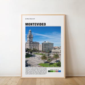 Montevideo Print, Montevideo Art, Montevideo city Poster, Montevideo Photo, Montevideo painting, Uruguay poster, Personalized gift