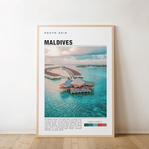 The Maldives Print, The Maldives Art, The Maldives Poster, The Maldives Photo, The Maldives Painting, Malé Poster, Vintage Poster