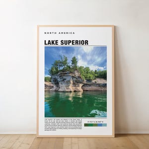 Lake Superior Print, Lake Superior Art, Lake Superior Poster, Lake Superior Photo, Lake Superior Poster Print, Great Lakes Poster, USA Lakes