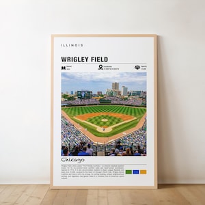 Wrigley Field Print, Wrigley Field Poster, Wrigley Field Wall Art, Wrigley Field Travel, Wrigley Field art print, Wrigley Field artwork