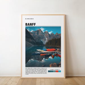 Banff Druck, Vintage Plakat, Banff Kunst, Banff Plakat, Banff Foto, Banff Plakat Druck, Banff Wanddekor, Kanada Plakat, Reisegeschenk, Alberta