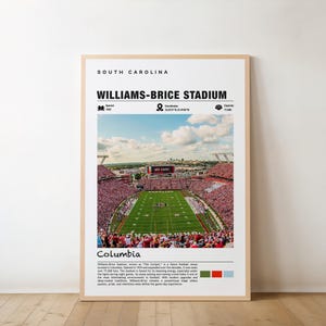 Williams-Brice Stadium Poster: South Carolina Football Art (Digital & Print)
