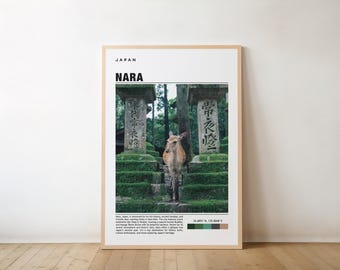 Nara Print: Paisaje japonés apacible (varios tamaños digitales)