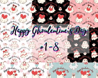 Valentines Day Wrapping Paper: Happy Ghoulentines Day