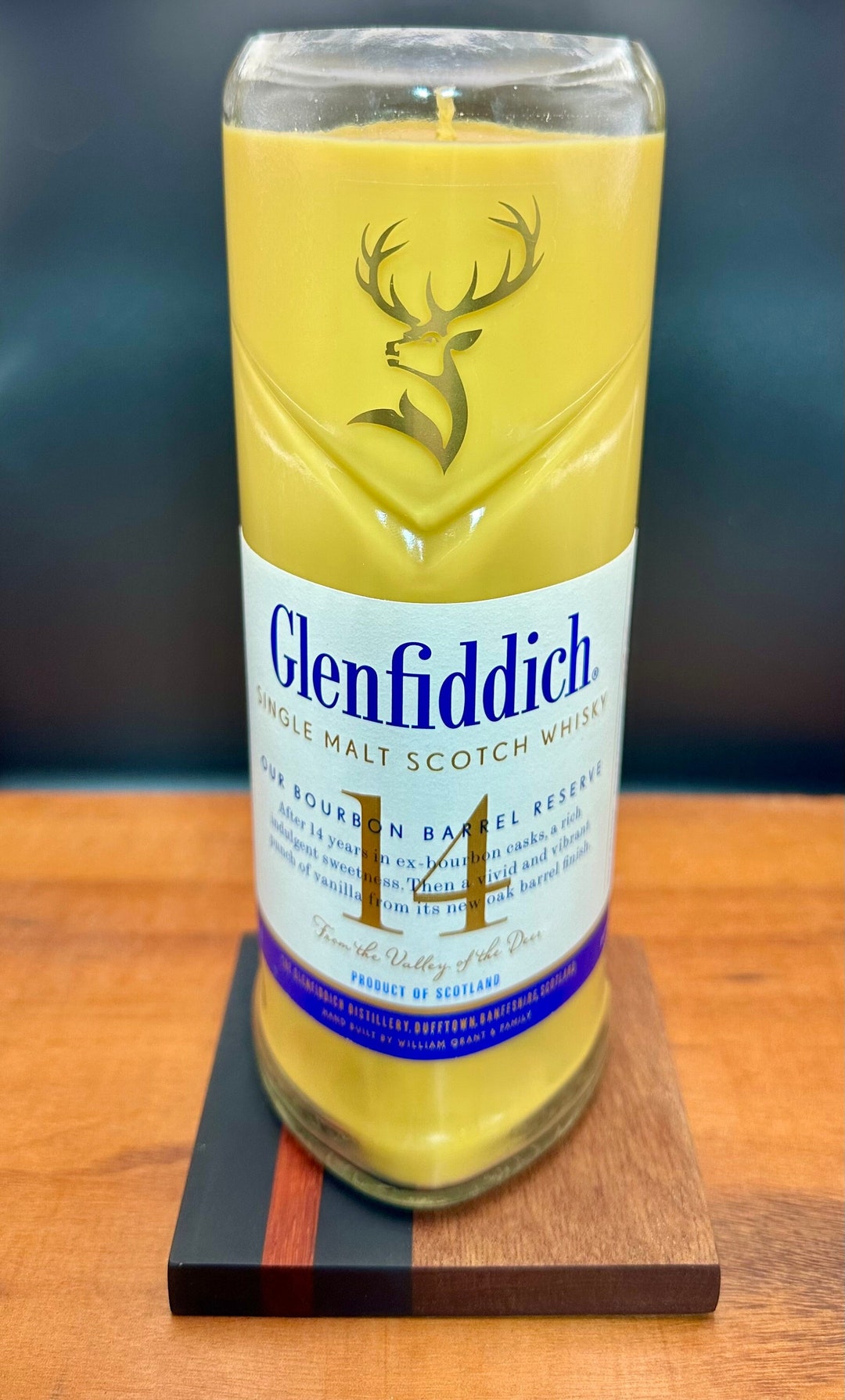 Glenfiddich Scotch Whisky Fresh Baked Sugar Cookie Soy Candle in a Glass Bottle Etsy