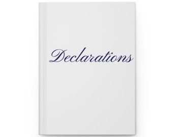 Hardcover journal | Notebook | Gift idea | Declarations | Multiple color options