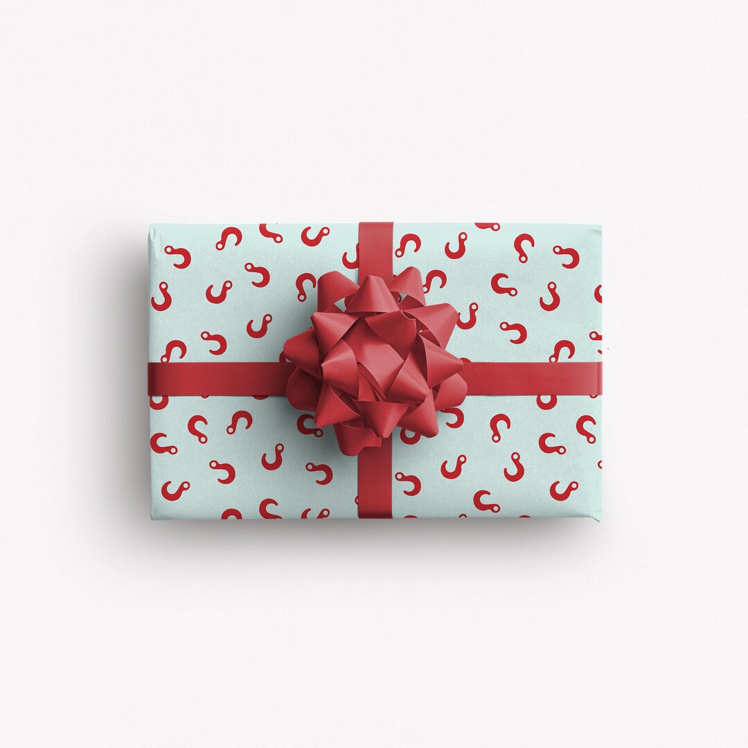 Hooks Wrapping Paper Red Hook Wrapping Paper: Brooklyn-themed Holiday and All Occasion Gift ...