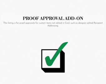 Proof Approval for Custom Items Not Edited in Corjl
