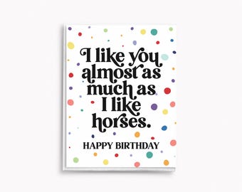 Party Ponies Polka Dot Equestrian Birthday Cards: Funny Horse and Pony-Themed Greeting Cards and Card Sets, PP, PPX, CSX