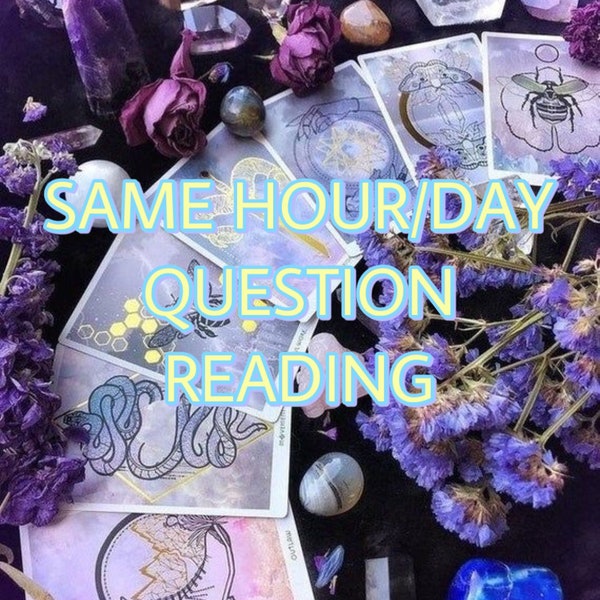 QUICK SAME HOUR tarot reading 1 question