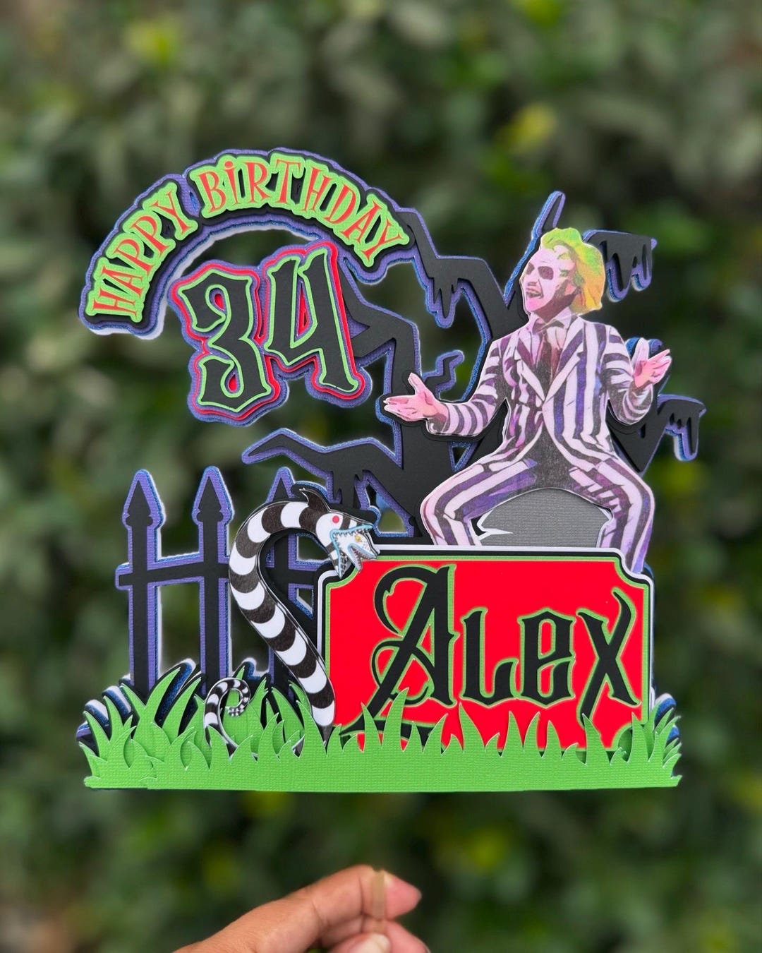 Beetlejuice Cake Topper, Beetlejuice, Beetlejuice,beetlejuice ...