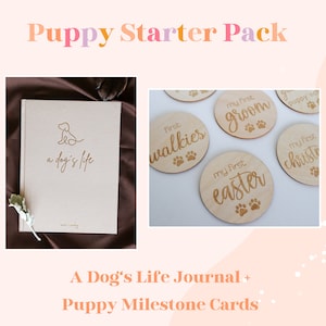 Pack de démarrage pour chiots | JOURNAL JALONS + CARTES
