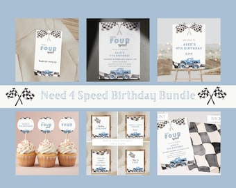 Need 4 Speed Birthday Bundle: Monster Truck Party (Digital & Printable)