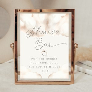 Cloud Nine Bridal Shower Mimosa Bar Sign (Digital)